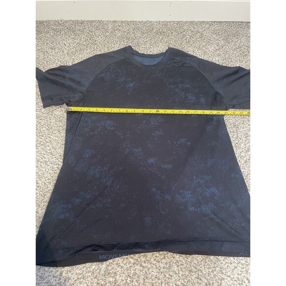 Lululemon Metal Vent Tech S/S Shirt 2.0 Dappled Felidae Soft Denim Navy Size XL - Picture 7 of 8